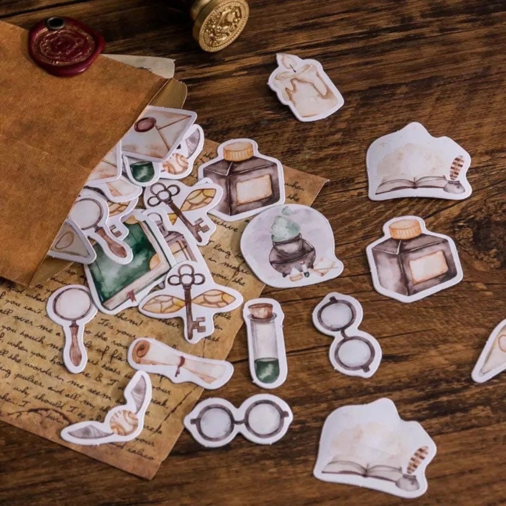 Vintage Magic School, Potions, Wands & More, 45 Deco Stickers - Picture 5 of 10